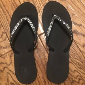 Reefs women’s flip flops size 10